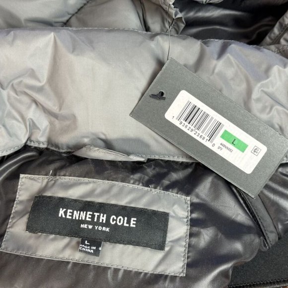 Kenneth Cole Puffer Vest Mens L NWT Full Zip Pocket Sleeveless Lightweigh Jacket - Picture 11 of 12